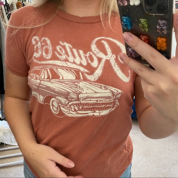 Altar’d state peach Route 66 graphic tee car - Picture 2 of 3
